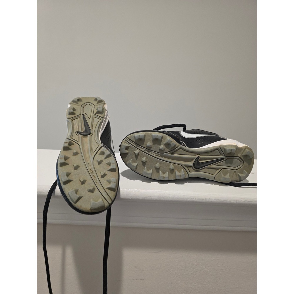 Kid sz 11C Nike Keystone Baseball Cleats Black White 469726-011 Fallball Spring - Picture 2 of 10